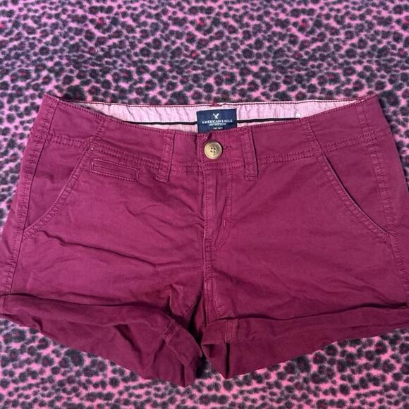 American Eagle Low Rise Shortie Trouser Shorts - Picture 1 of 5